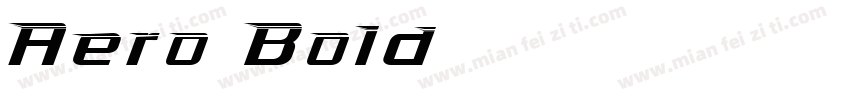 Aero Bold字体转换